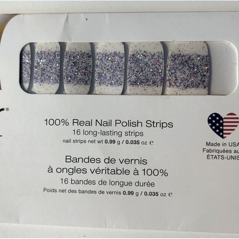 Color Street Lavish Lavender Purple Glitter Nail Polish Strips
